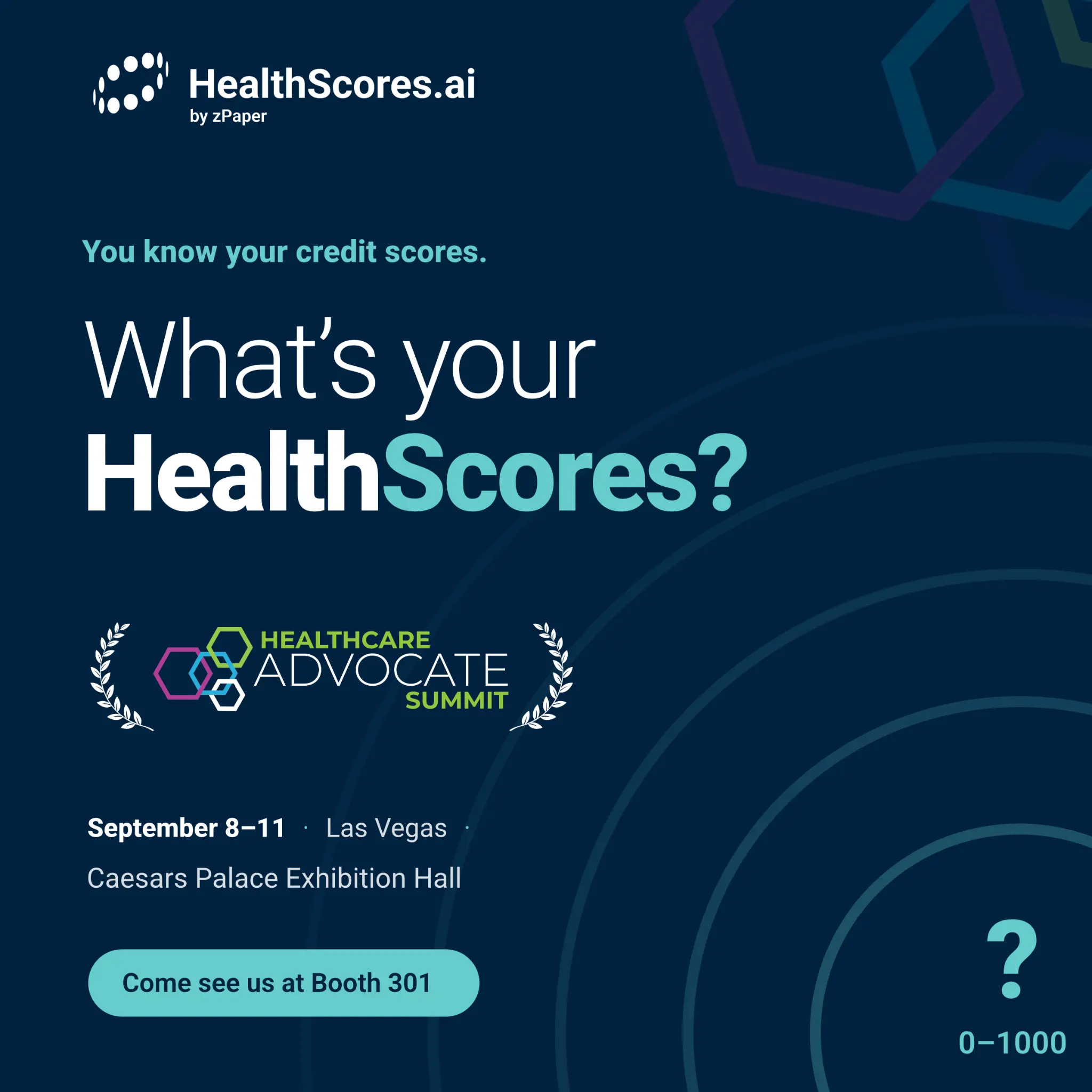 HealthScores.ai Healthcare Advocate Summit social post